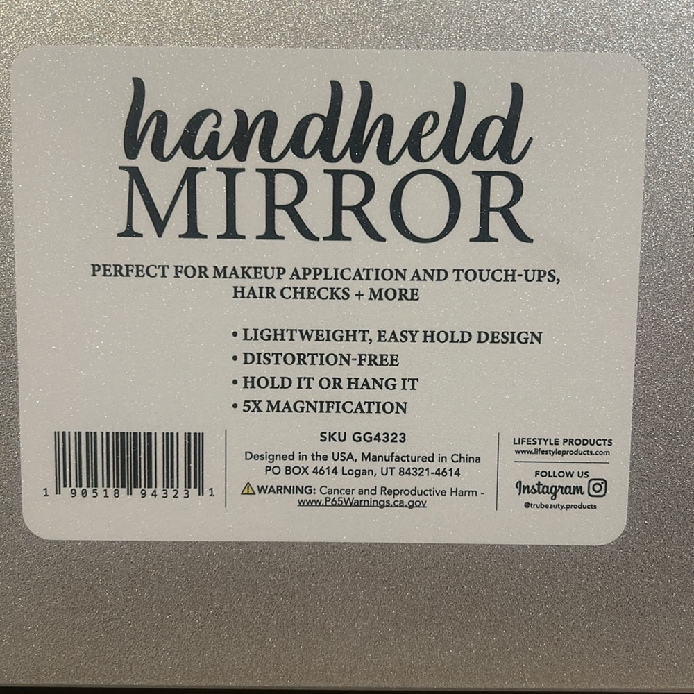 Glitz & Glam Rhinestone Magnifying Mirror - Picture 2 of 3